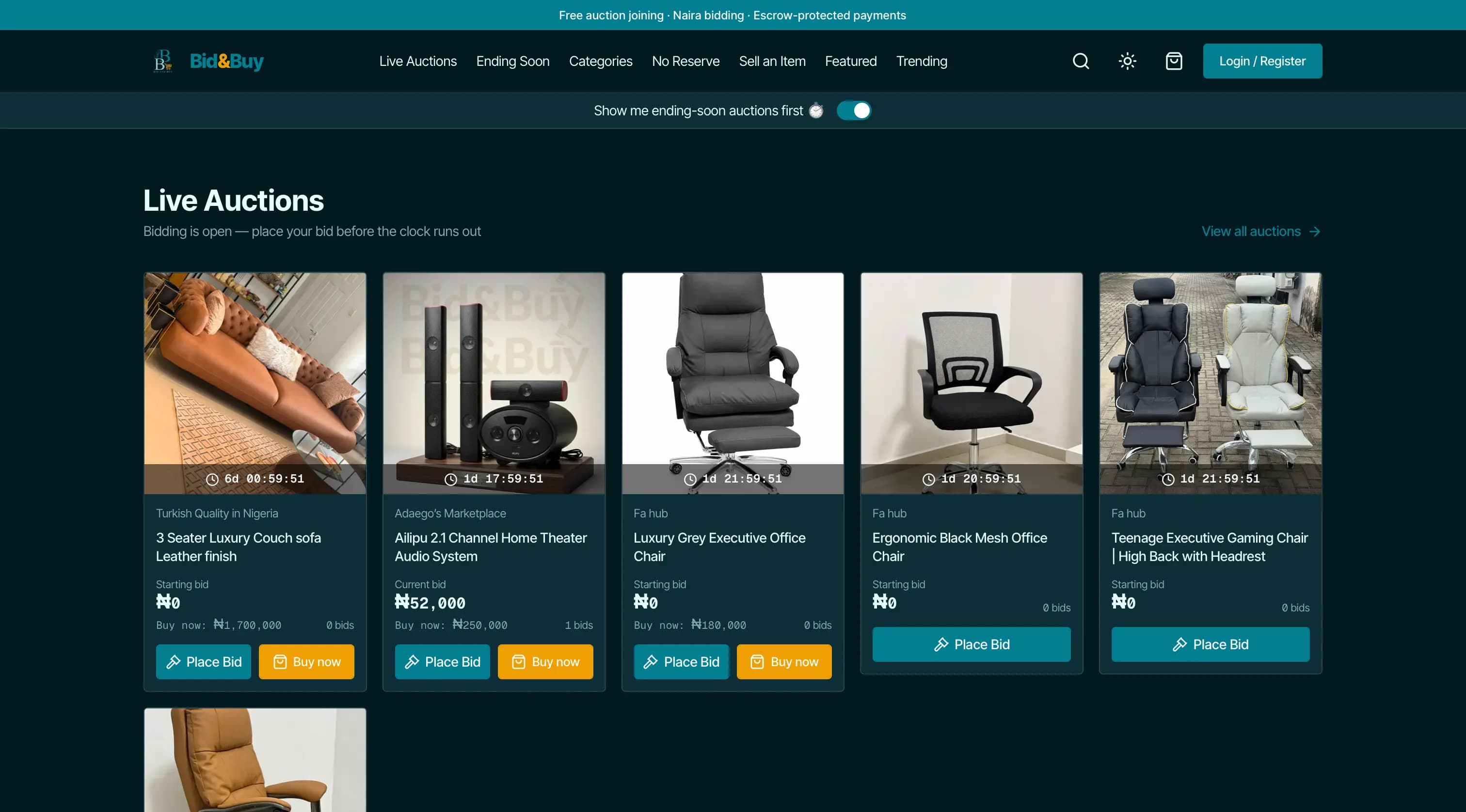 Bidnbuy platform