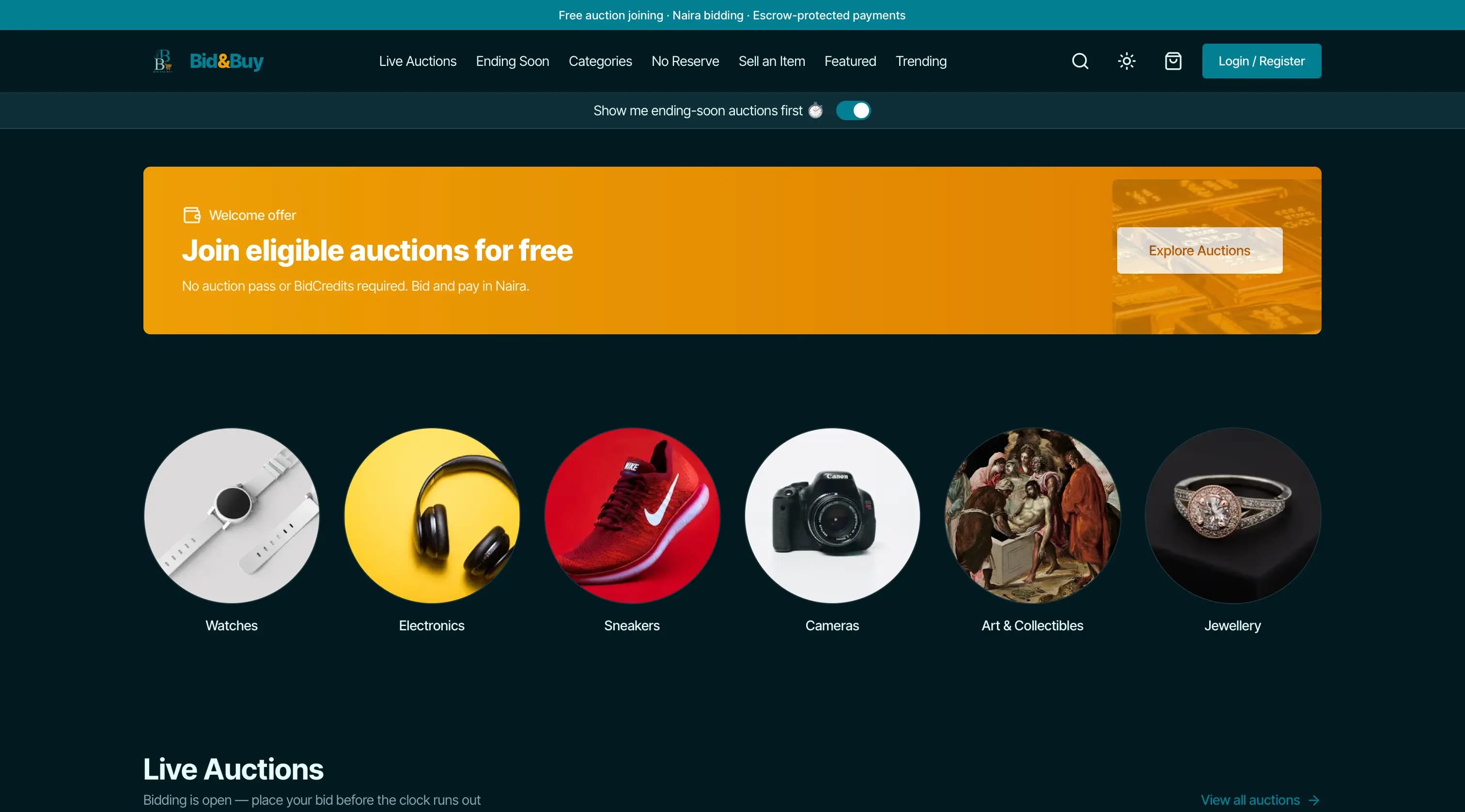 Bidnbuy platform