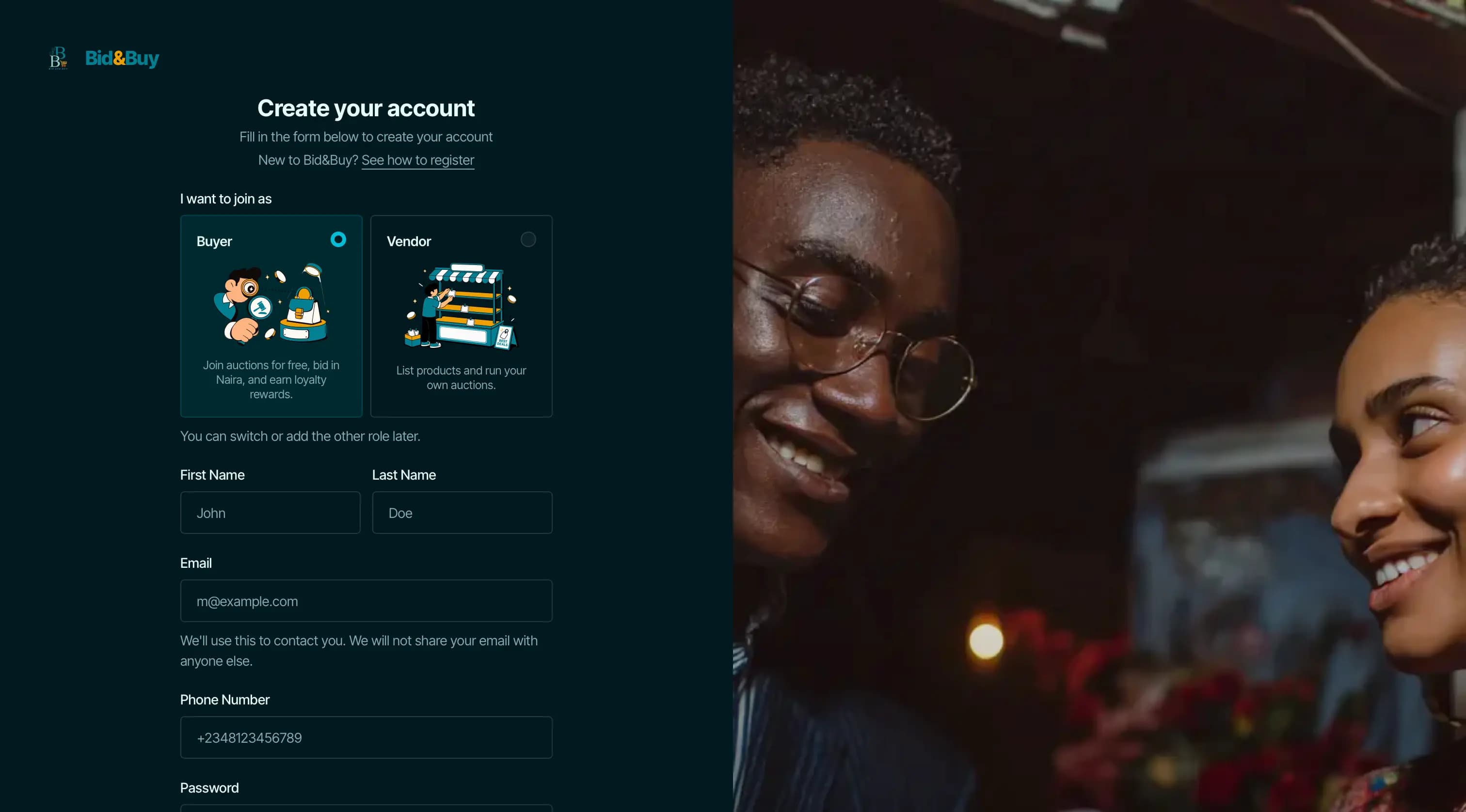 Bidnbuy platform