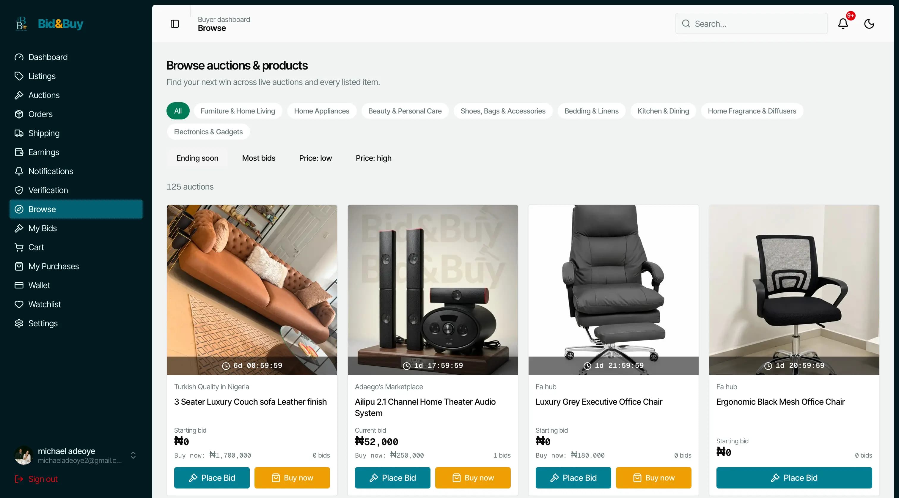 Bidnbuy platform