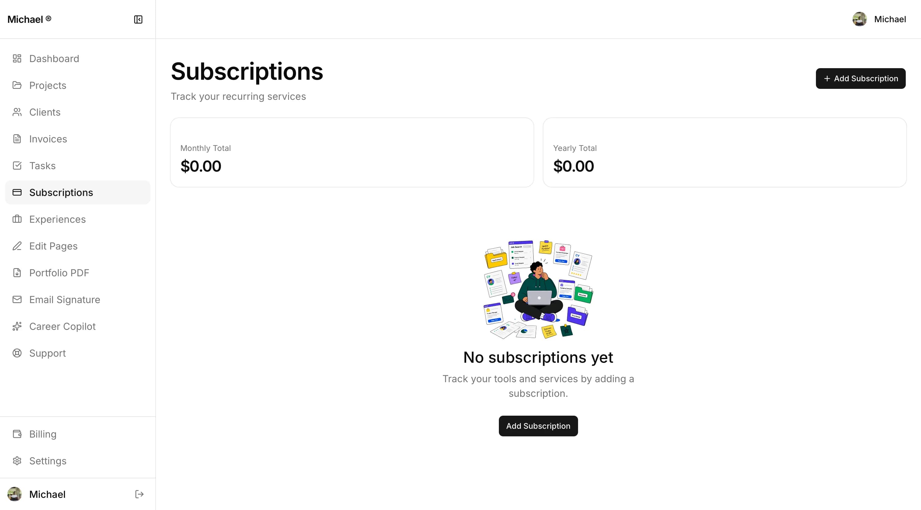 Hiredtowork dashboard