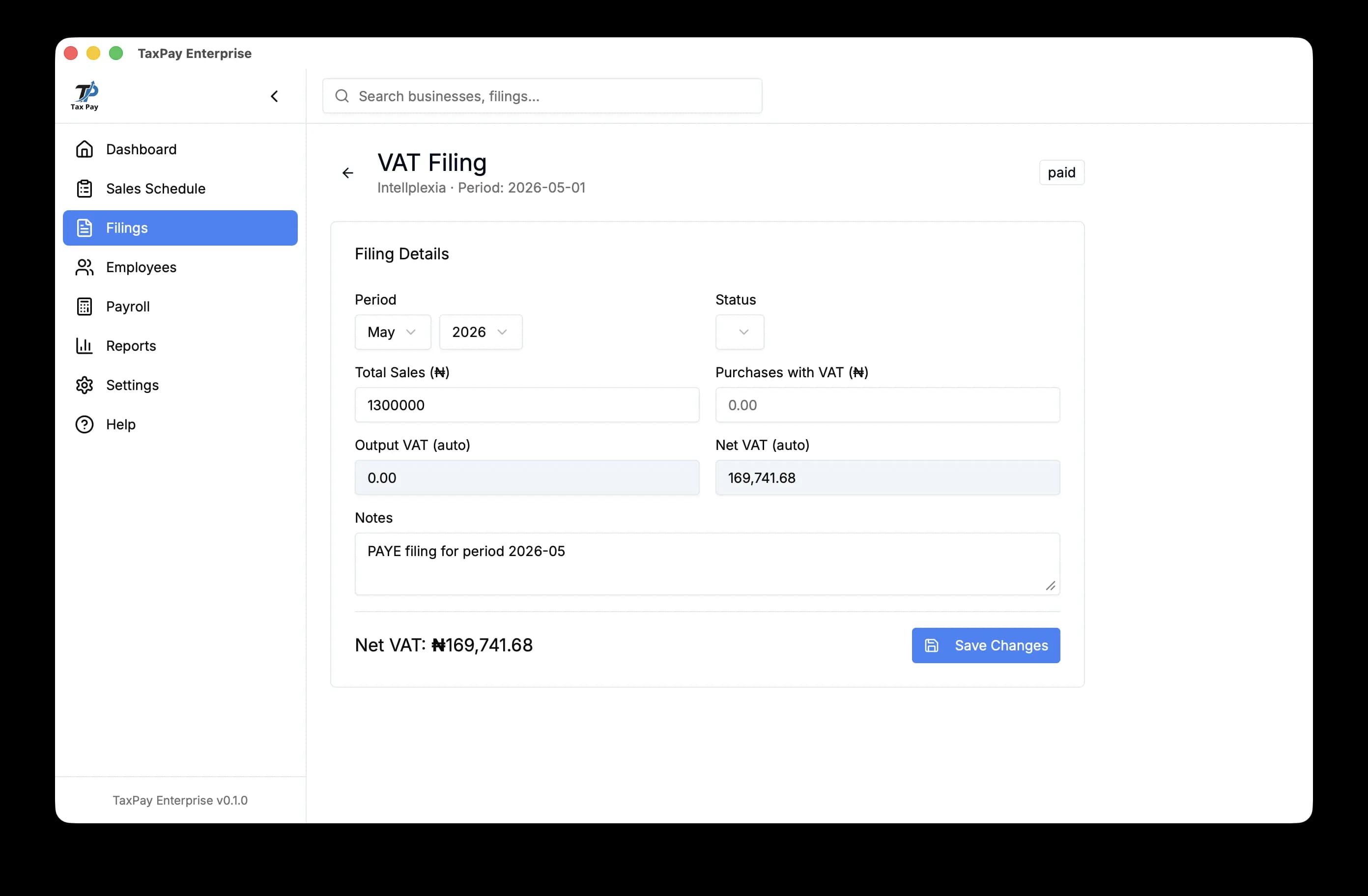 Taxpay software