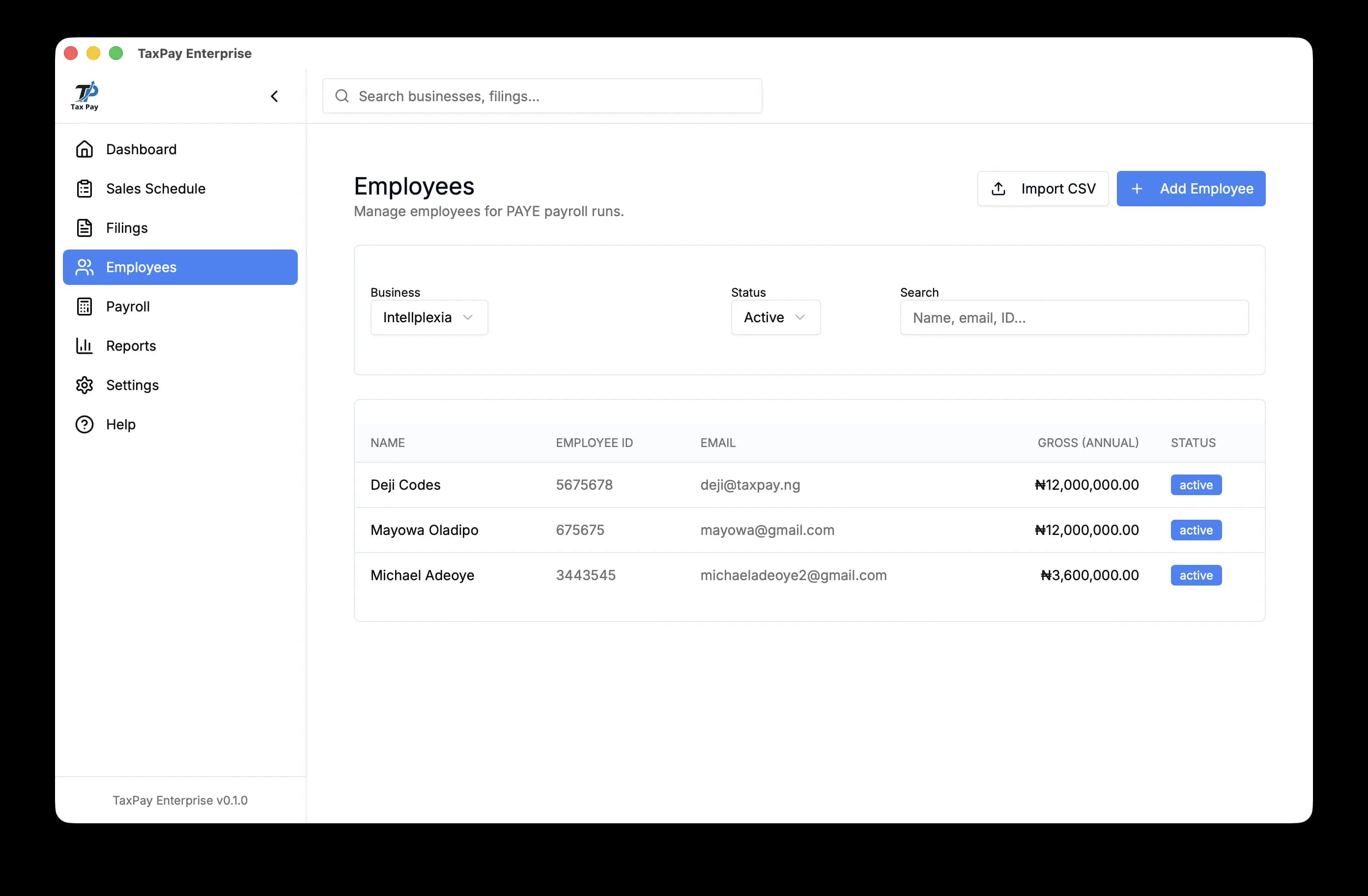 Taxpay software