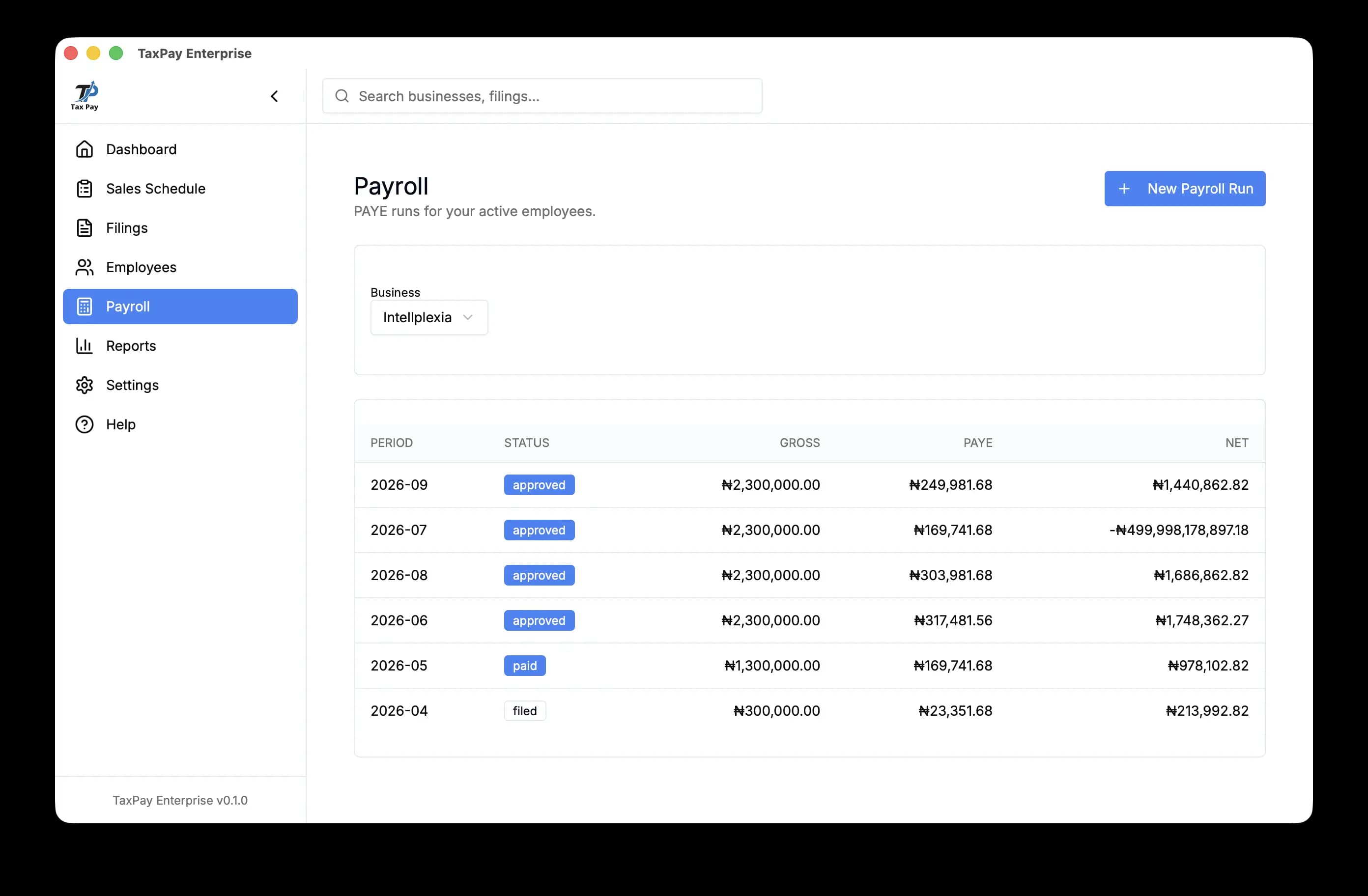 Taxpay software